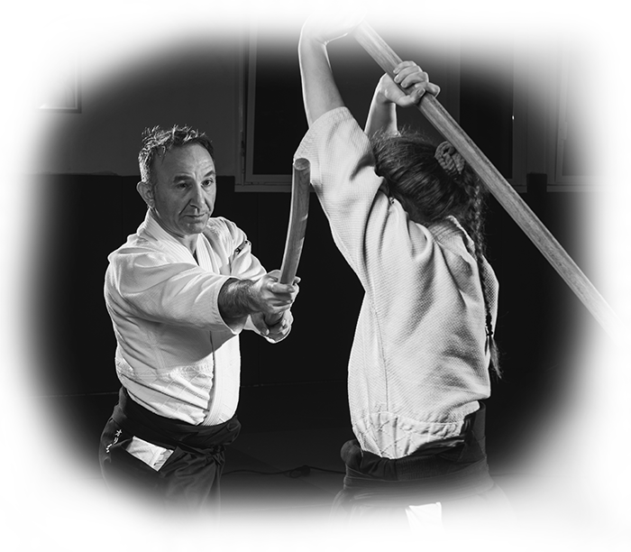 Combat d'aïkido Olivier Eberhardt