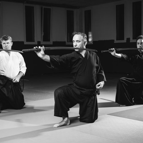 Pose lors d'un mouvement d'iaido